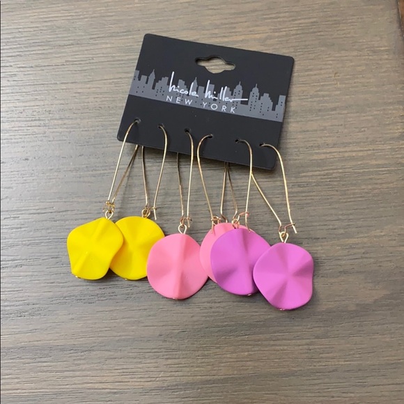 Nicole Miller Jewelry - 🎈New! Nicole Miller three pack of earrings.